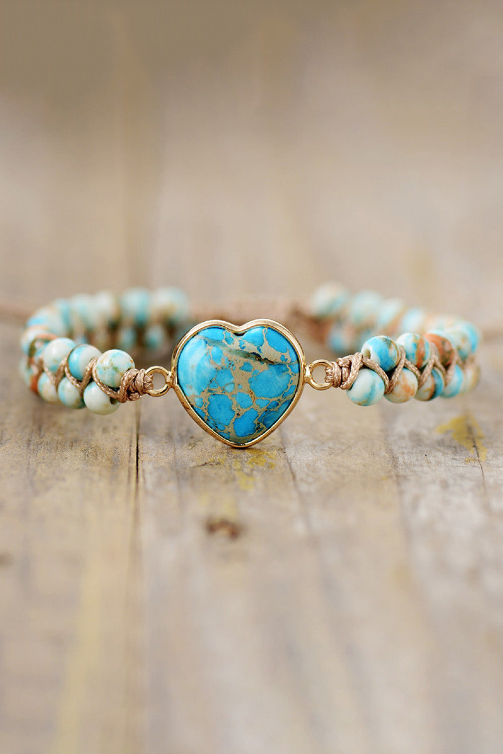 Handmade -Natural -Stone -Heart Shape -Bracelet.jpg