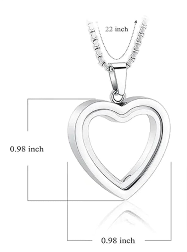 Stainless Steel Heart Cremation Pendant for Remembrance