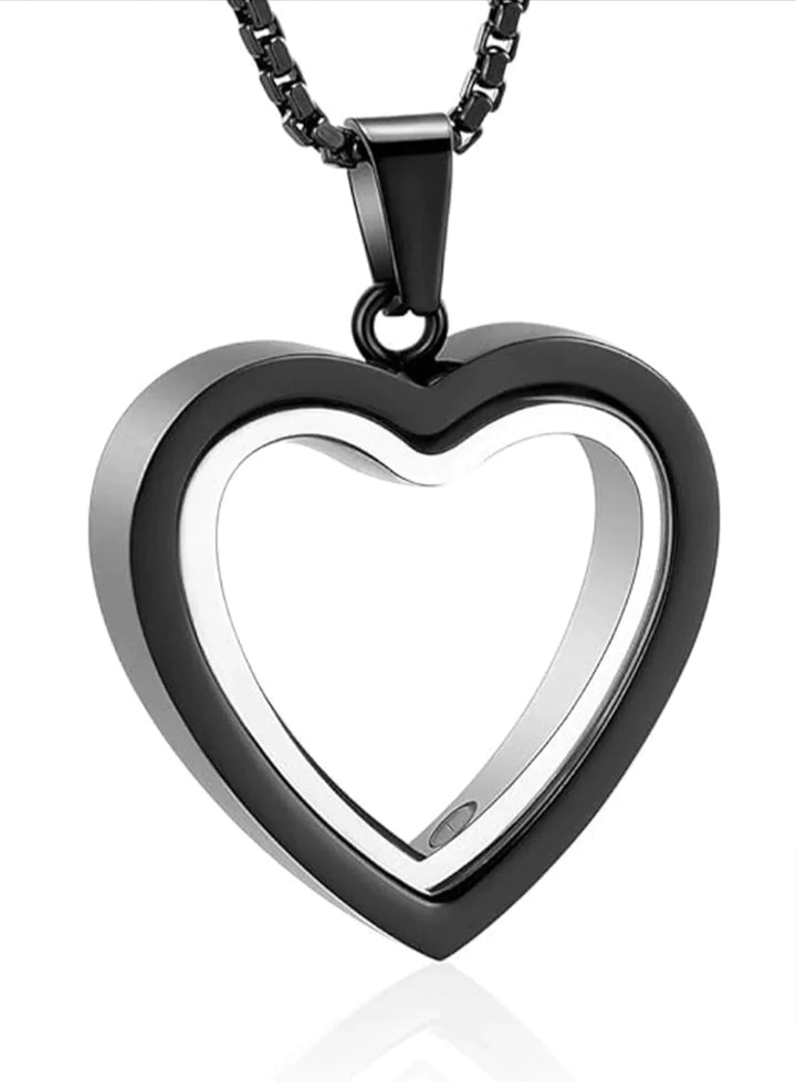 Stainless Steel Heart Cremation Pendant for Remembrance