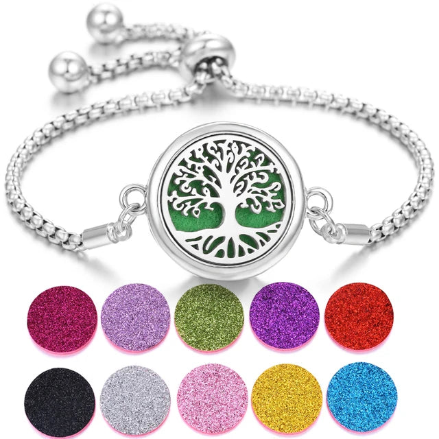 Aromatherapy Stainless Steel Diffuser Bracelet for Relaxation