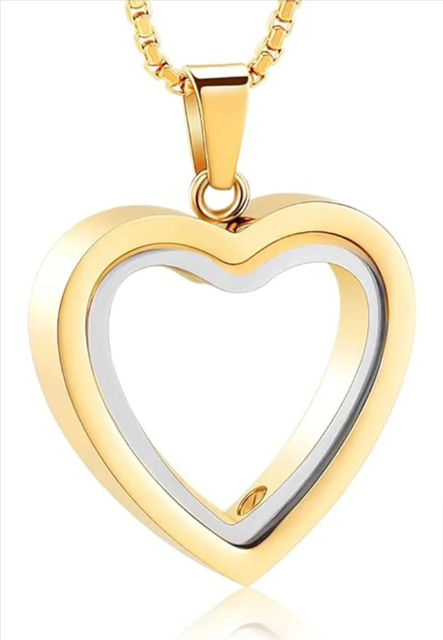 Stainless Steel Heart Cremation Pendant for Remembrance