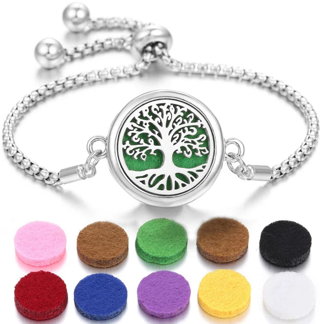 Aromatherapy Stainless Steel Diffuser Bracelet for Relaxation